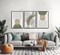 3 Pcs Sage Green Boho Canvas Wall Art Mid-Century Modern Neutral Minimalist Abstract Bohemia Plant Geometric Line Pictures Wall Decor Poster Print Artwork for Living Room Bedroom Decoration Unframed
